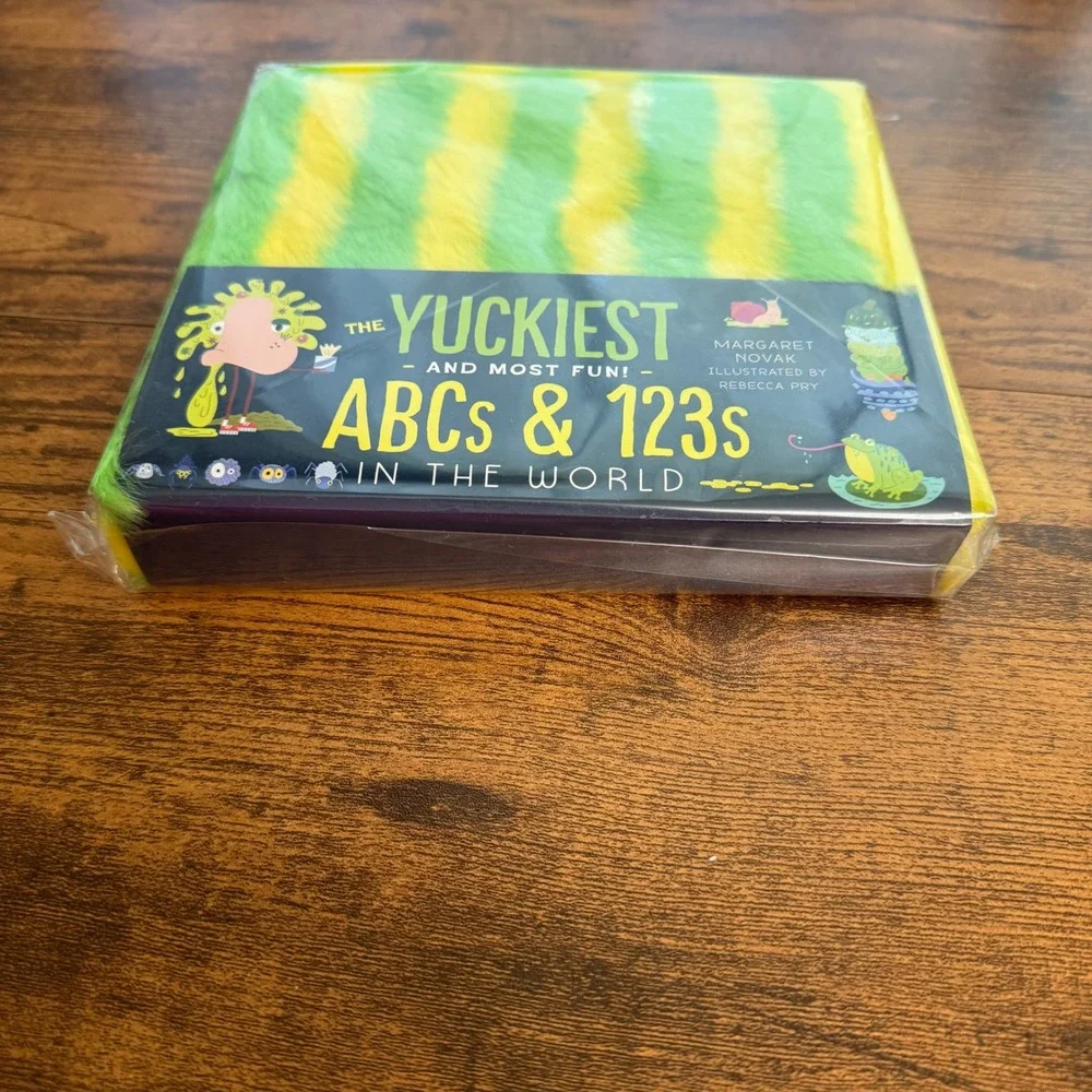 The Yuckiest ABCs & 123s in the World Board Book Fuzzy Cover Margaret Novak NEW